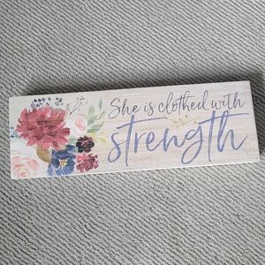 Floral Inspirational Wall Art - Multicolor